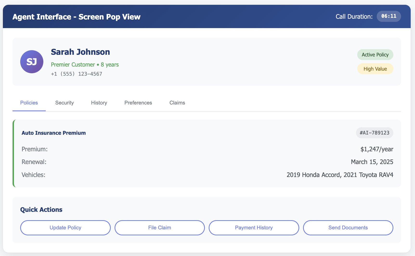 agent interface image